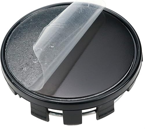 Miniatura 7 de Modengzhe Tapas centrales de repuesto para llanta de 2.126 in, tapas centrales de repuesto de 2.047 in a orejeta (base negra, parte superior negra)