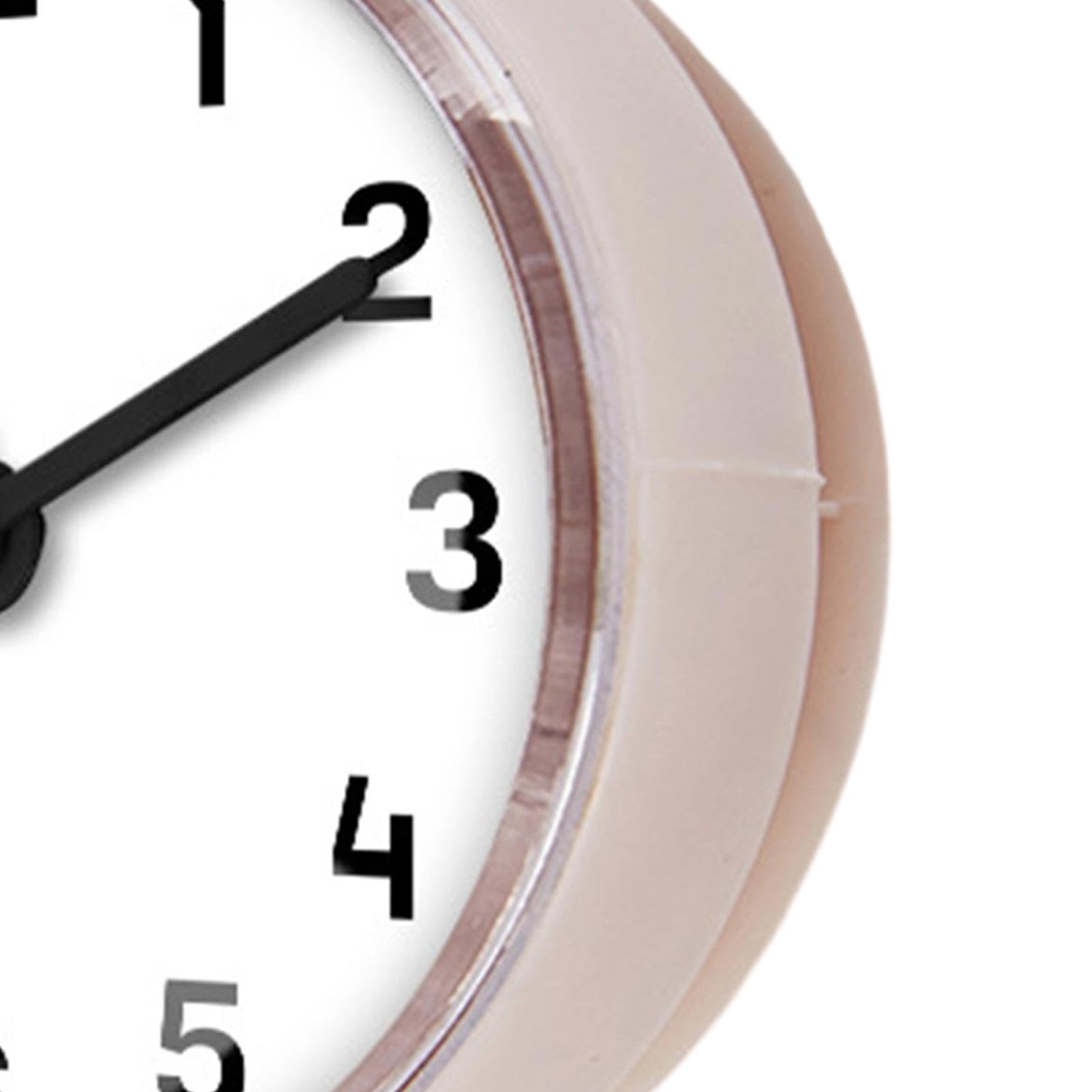 Pequeño reloj de pared - Alarma de ducha impermeable, carcasa de PVC ABS de alta durabilidad, ventosa confiable, flexible | Dormitorio baño cocina Sauna interior piscina apartamento artículos