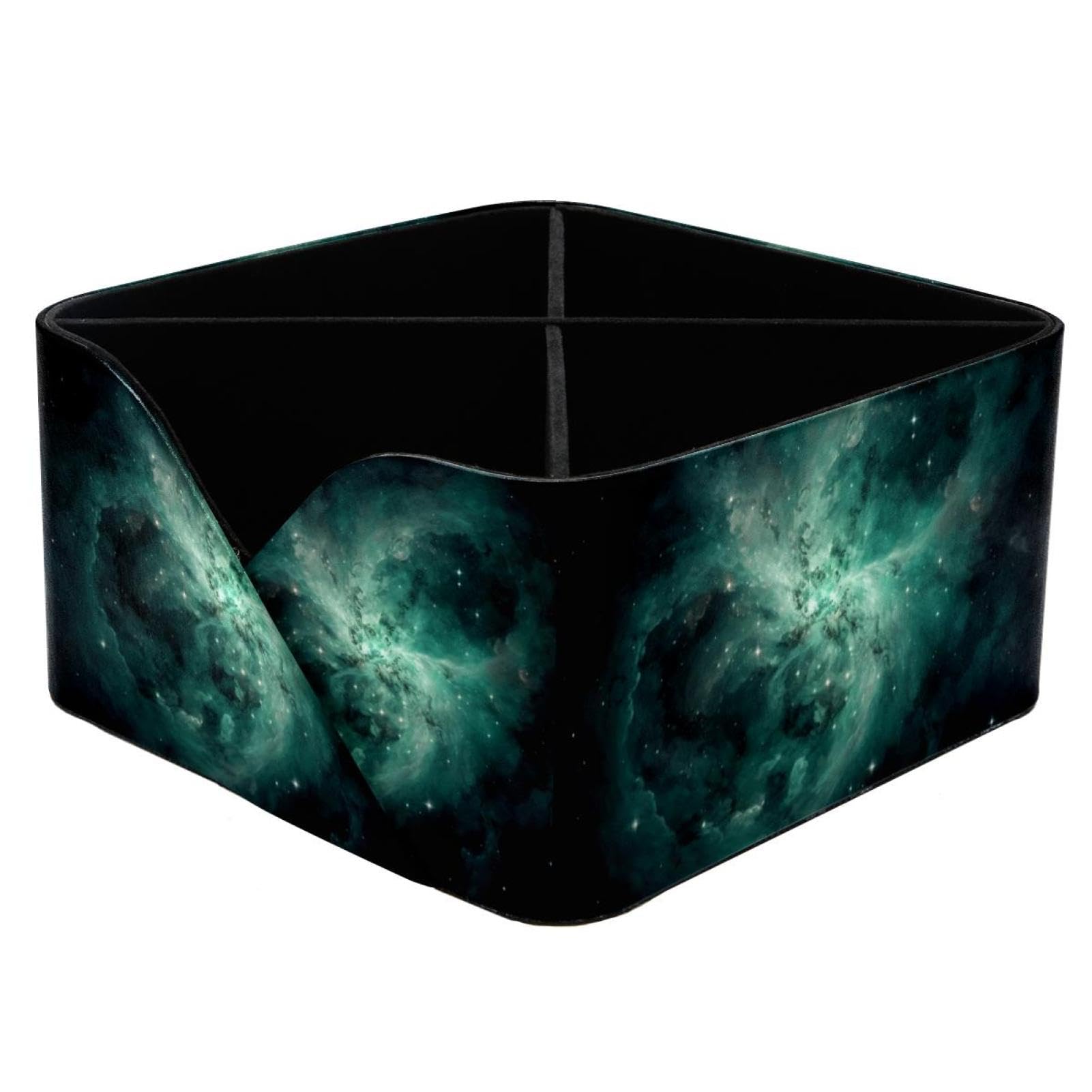 Boîte de rangement galaxie verte pour optimiser le bureau des enfants et des femmes