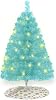 Mini Christmas Tree, 2460cm Small Artificial Xmas Tabletop Tree, Desktop Christmas Tree with String Light for Home Office Holiday Decor