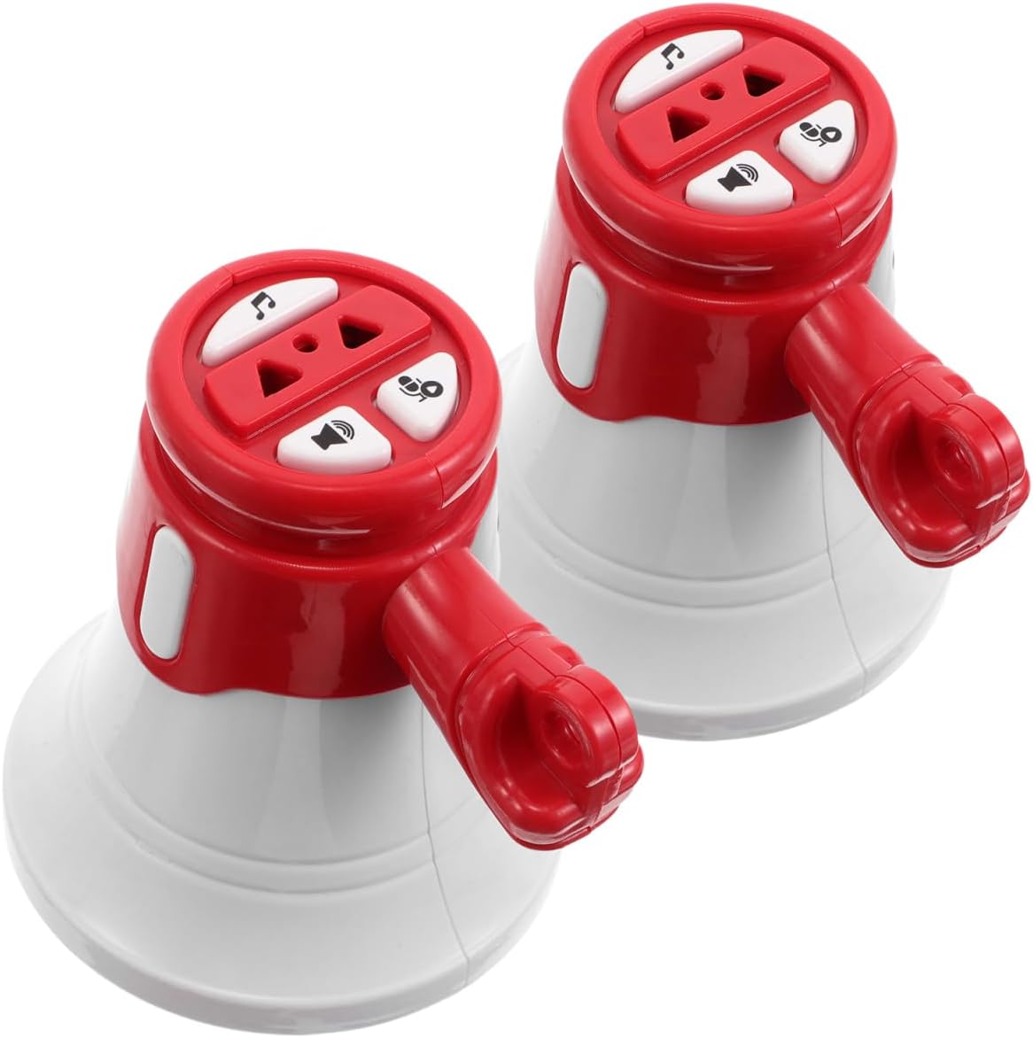 2Pcs Handheld Mini Megaphone Keychain Toy for Kid Portable Loud Speaker Mini Megaphone Speaker Sound Cheerleading Horn for Party Favors, Sound Noise Maker for Backpack Tags