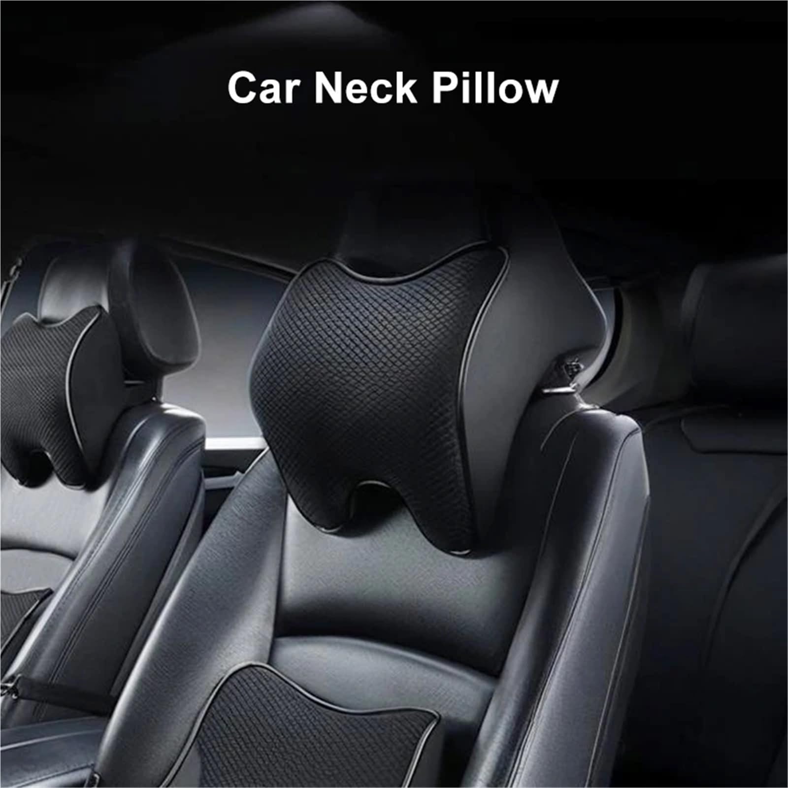 Reposacabezas Coche Cojin Memory Foam Car Neck Pillow Ergonomic Breathable Headrest Cushion For Long Drive Travel Universal Auto Seat Support Protector