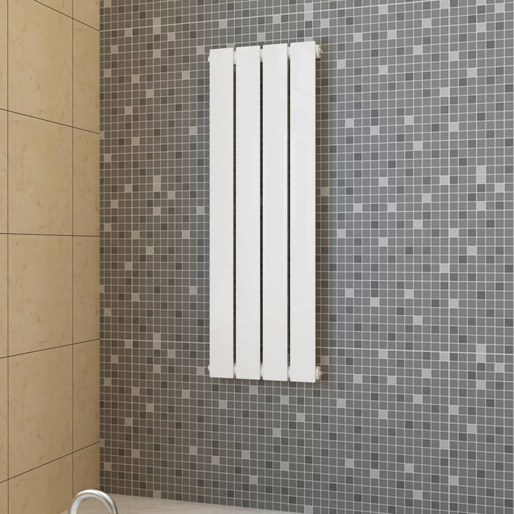 Panel de Calefacción Blanco 311 mm x 900 mm | Acero recubierto en polvo, montaje vertical, instalación en pared, soporte incluido