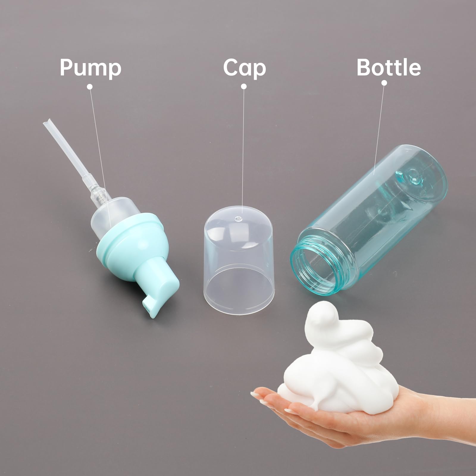 Plastic Foamer Bottle Pump Travel Size White Mini Soap Dispenser 3oz Manufacture