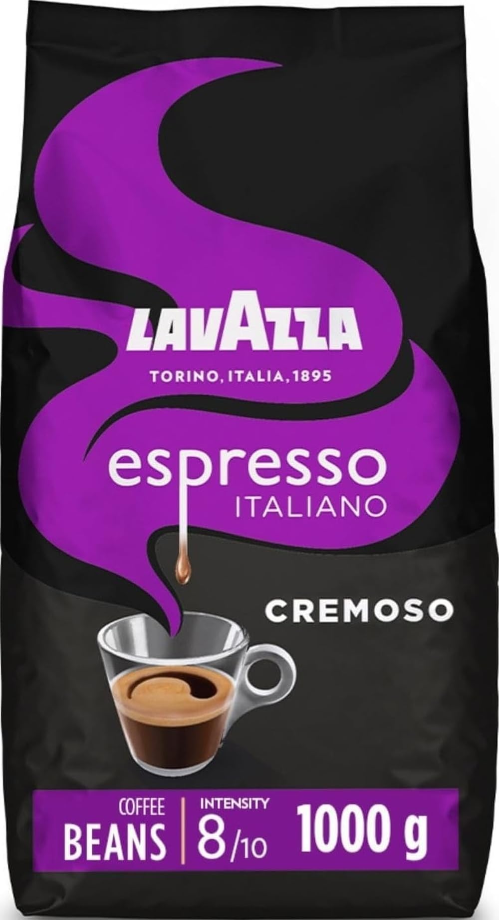 Lavazza, Espresso Italiano Cremoso, Coffee Beans 1 kg