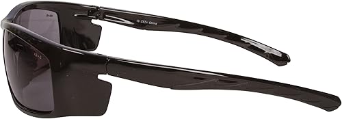 Miniatura 4 de Cordova Gafas de seguridad Vendetta E02B20, marco negro brillante, lente gris, protectores laterales integrados