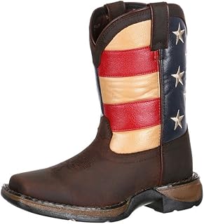 Durango Baby DBT0159 Western Boot, Brown/Union Flag, 9 M US Toddler