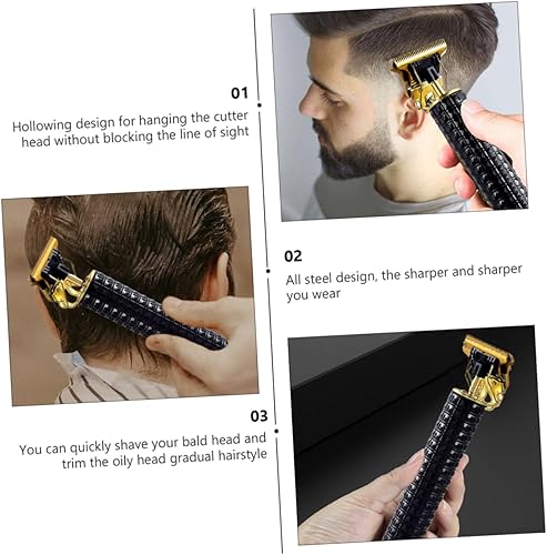 Miniatura 4 de FOMIYES 4 juegos de cortapelos para hombre, afeitadora eléctrica para hombres, afeitadora de pelo de cabeza calva, afeitadora eléctrica para barba,