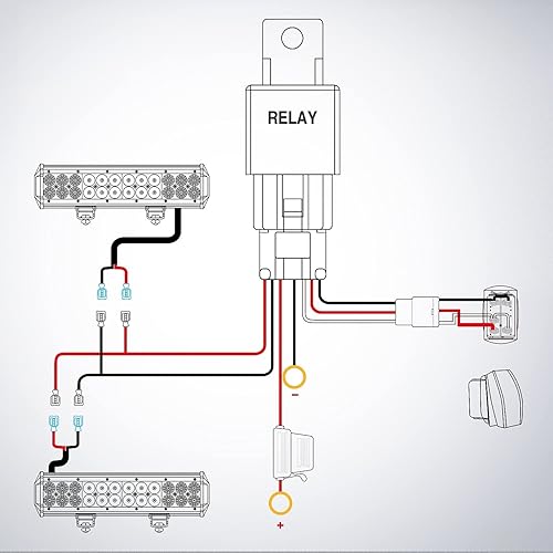 Miniatura 8 de Nilight Barra combinada de 6.5 pulgadas, 2 unidades, 120 W, luz de trabajo LED impermeable, triple fila con interruptor basculante de 5 pines, kit
