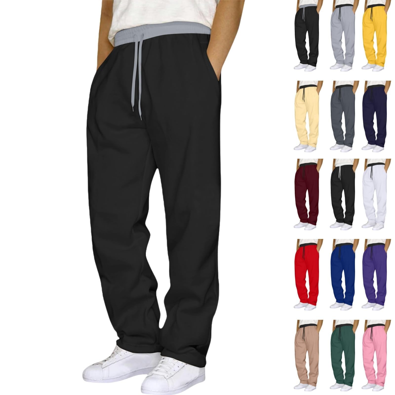 Pantalon de sport long pour homme Combinaison de couleurs : pantalon de