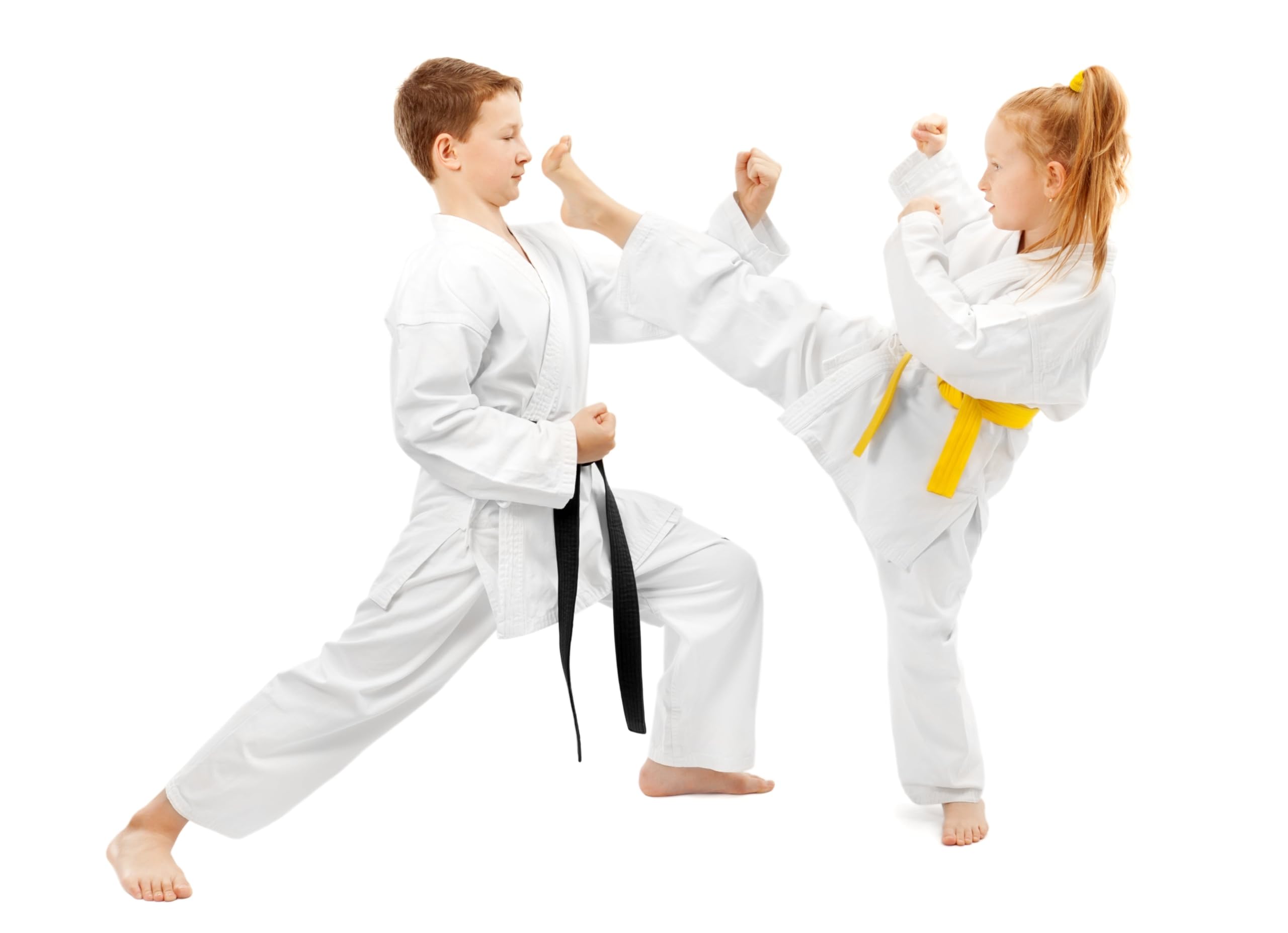 VERSAL Karate Gi - Uniforme de karate para niños y adultos, traje de karate blanco para estudiantes, 8 onzas, ligero, polialgodón, artes marciales, entrenamiento, taekwondo, uniforme con cinturón