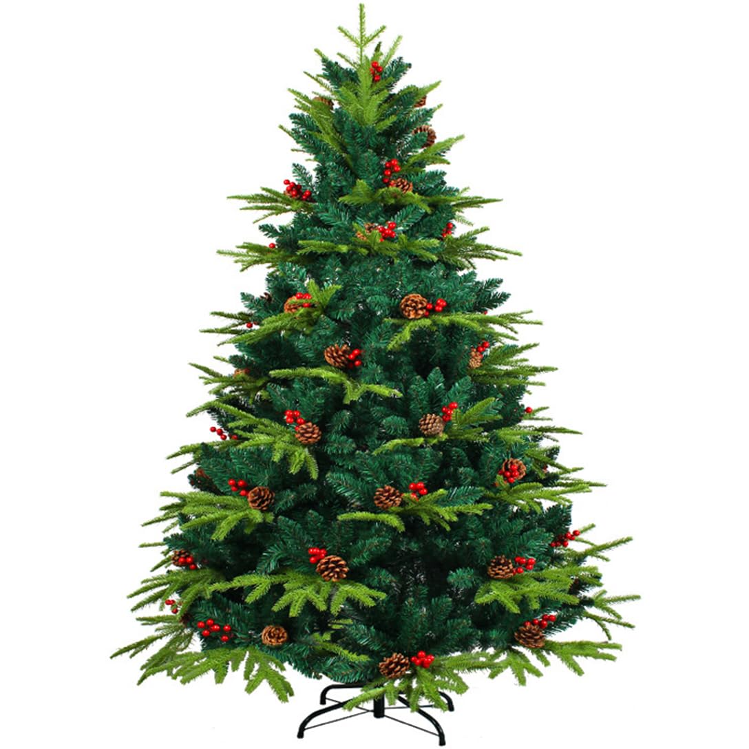 Amazon.co.jp: まるで本物 北欧ツリー 赤い実と松ぼっくり付き