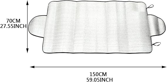 Car Windscreen Cover, Folding Foil Sun Shade, Car Windshield Sun Shade Cover, Front Foldable, Reflective Windscreen Sunshade, Front Window UV Protector For CarSUV Van Year Round Use