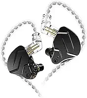 Fones de ouvido KZ ZSN Pro X em fones de ouvido Yinyoo Hybrid Dynamic Driver Balanceado Armadura Fones de ouvido Dual Driver 1DD 1BA Deep Bass Stereo Sound Ergonomic Comfortável (sem microfone, preto)