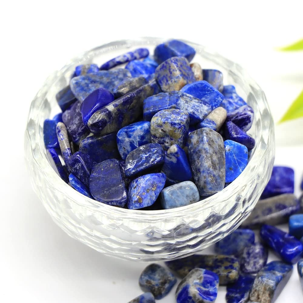 Ekfbqbgw Lapis Lazuli Natural Crystal Chip Quartz Irregular Gravel Suitable For Aquarium Home Decor Crafts Home Collections (Color : Size : 50G)