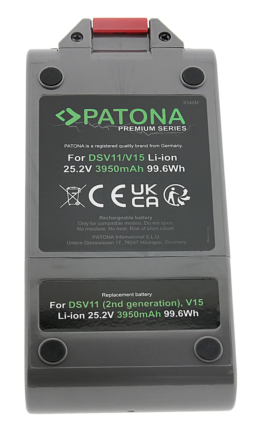 PATONA Premium Batteria Ricambio per Dyson 970425-01, 970938-01 Batterie Compatibile con V11 2020 Outsize, V11 Absolute Extra Pro, Fluffy Total Clean, SV15, SV17, SV18