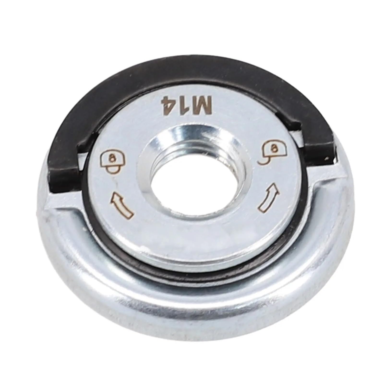 Amoladora de placa de presión autoblocante Universal M14, tuerca con reborde de liberación rápida, herramientas de mandril eléctrico, amoladora angular de rosca
