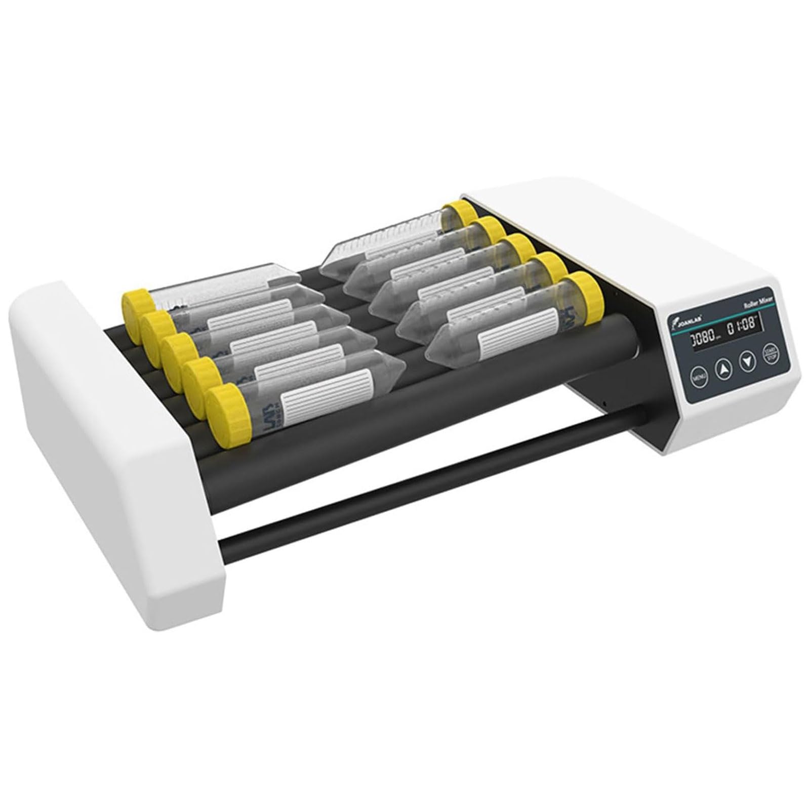 Miscelatore a rulli da Laboratorio, agitatore orbitale a 6/8 rulli con Display LCD, velocità Regolabile, modalità Continua o temporizzata, for provette da centrifuga da 6-34 mm(6rollers)