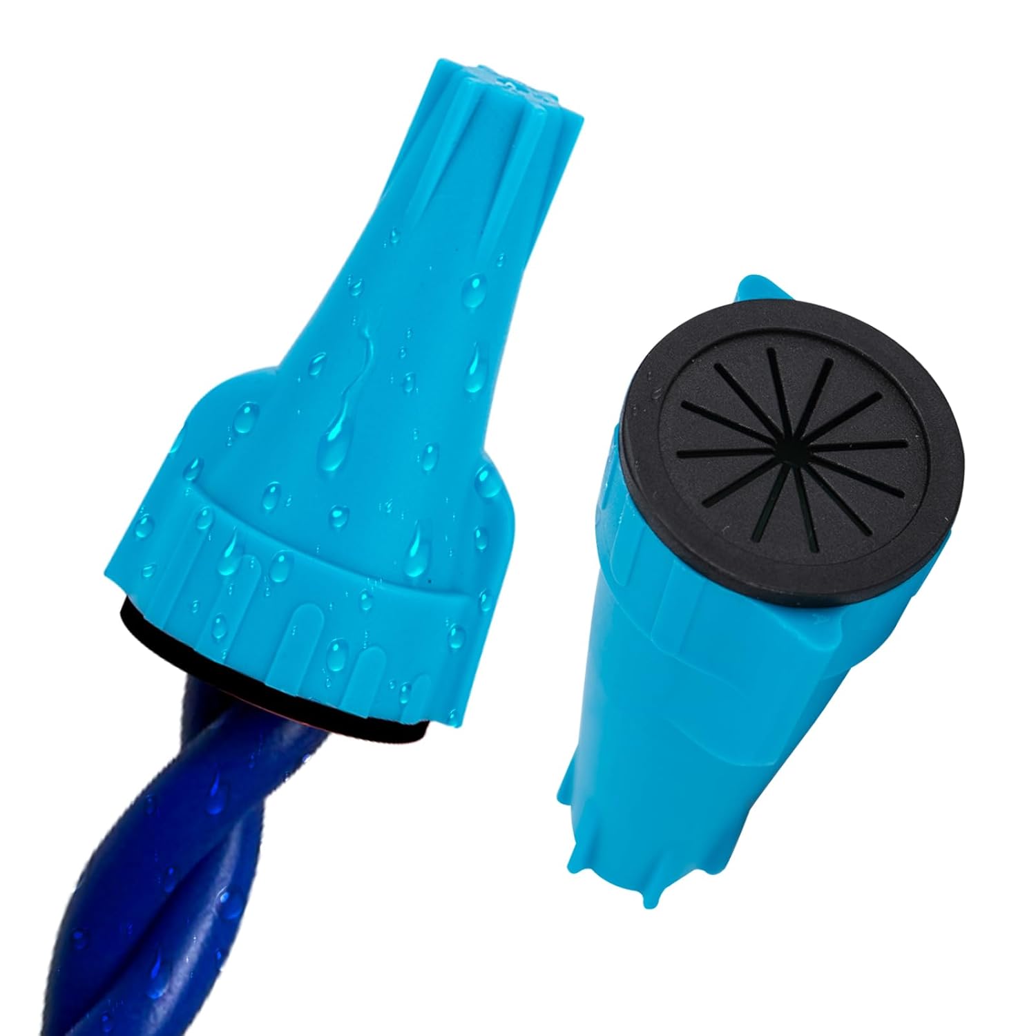 Waterproof Electrical Connectors, Waterproof Wire Connectors for 20-8 AWG, Sealed Wire Nuts for Landscape Lighting, Irrigation and Outdoor Wiring, 600V Max, 25 Pack