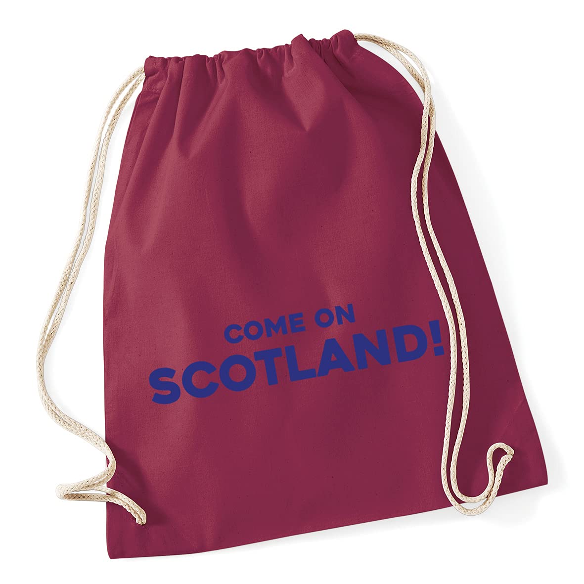 Hippowarehouse Come on scotland Drawstring Cotton School Gym Bag 37cm x 46cm, 12 litres