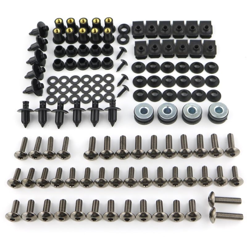 Tornillos cuerpo Perno Para Carrocería De Motocicleta, Tornillo Fijación Para Suzuki GSF 650 GSF750 GSF1200 GSF1250 Bandit GW250F KATANA 600 750(GSF1250 07-16 Titanium)