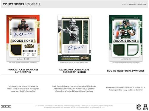 Miniatura 3 de 2021 Panini Contenders Football 6-Pack Blaster Box