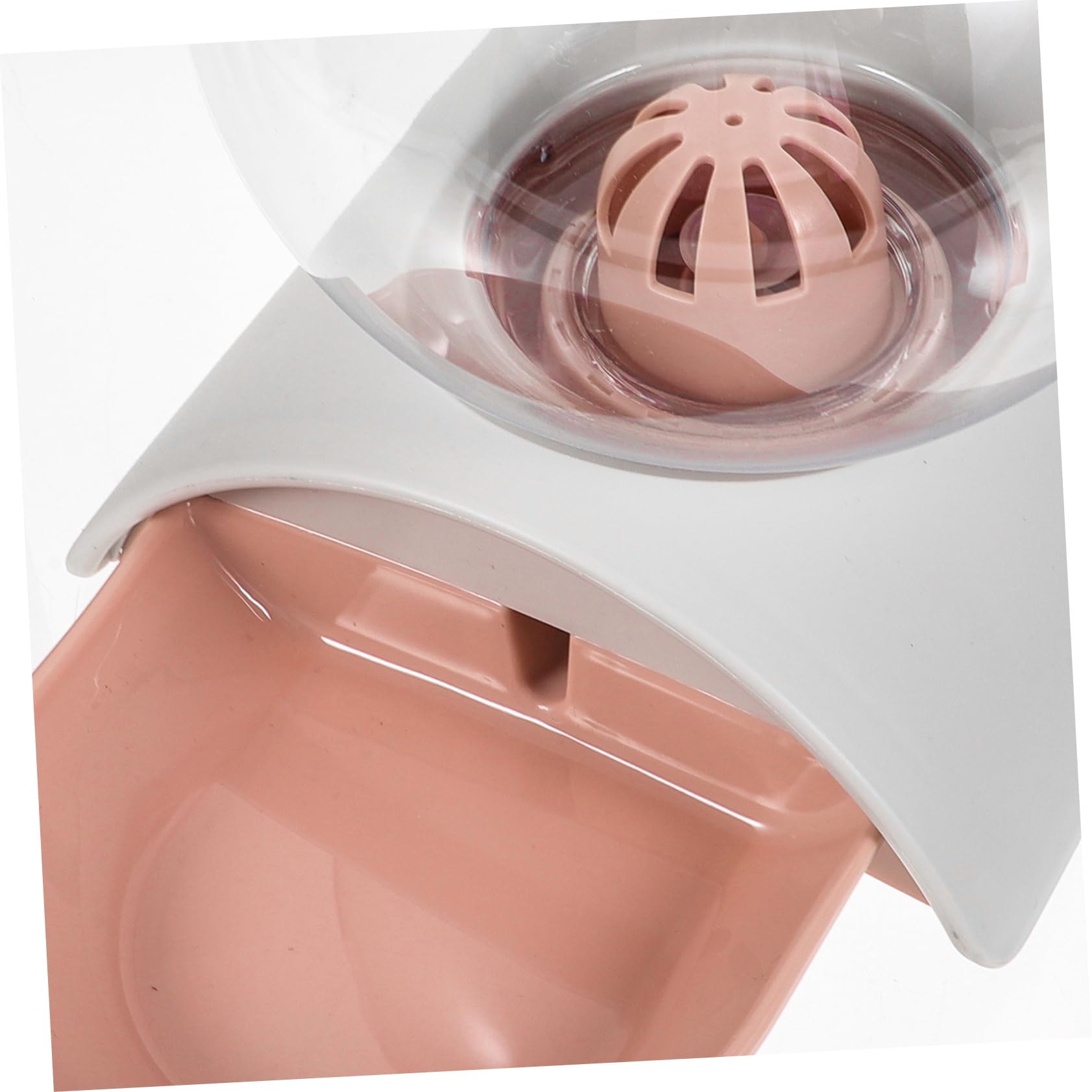 Bebedero Automático para Gatos y Perros de 2, 8 L Rosa | Diseño Transparente Burbujas, Abs y Acrílico, Uso en Casa o Tienda, Fácil de Limpiar