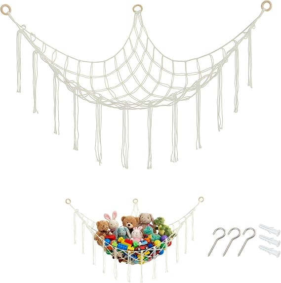 Nocecfi Hamac d'Angle en Macramé Bohème