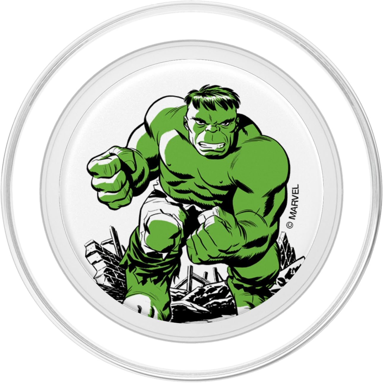 Marvel The Incredible Hulk Retro Comic Art PopSockets PopGrip for MagSafe