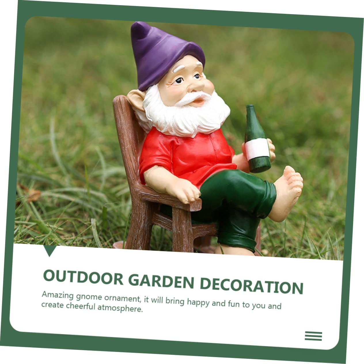 TOYANDONA 2 Stück Kleiner Statue Harz Dekorative Zwergenfigur für Garten für Innen und Außendekoration Süßes für Gartenliebhaber