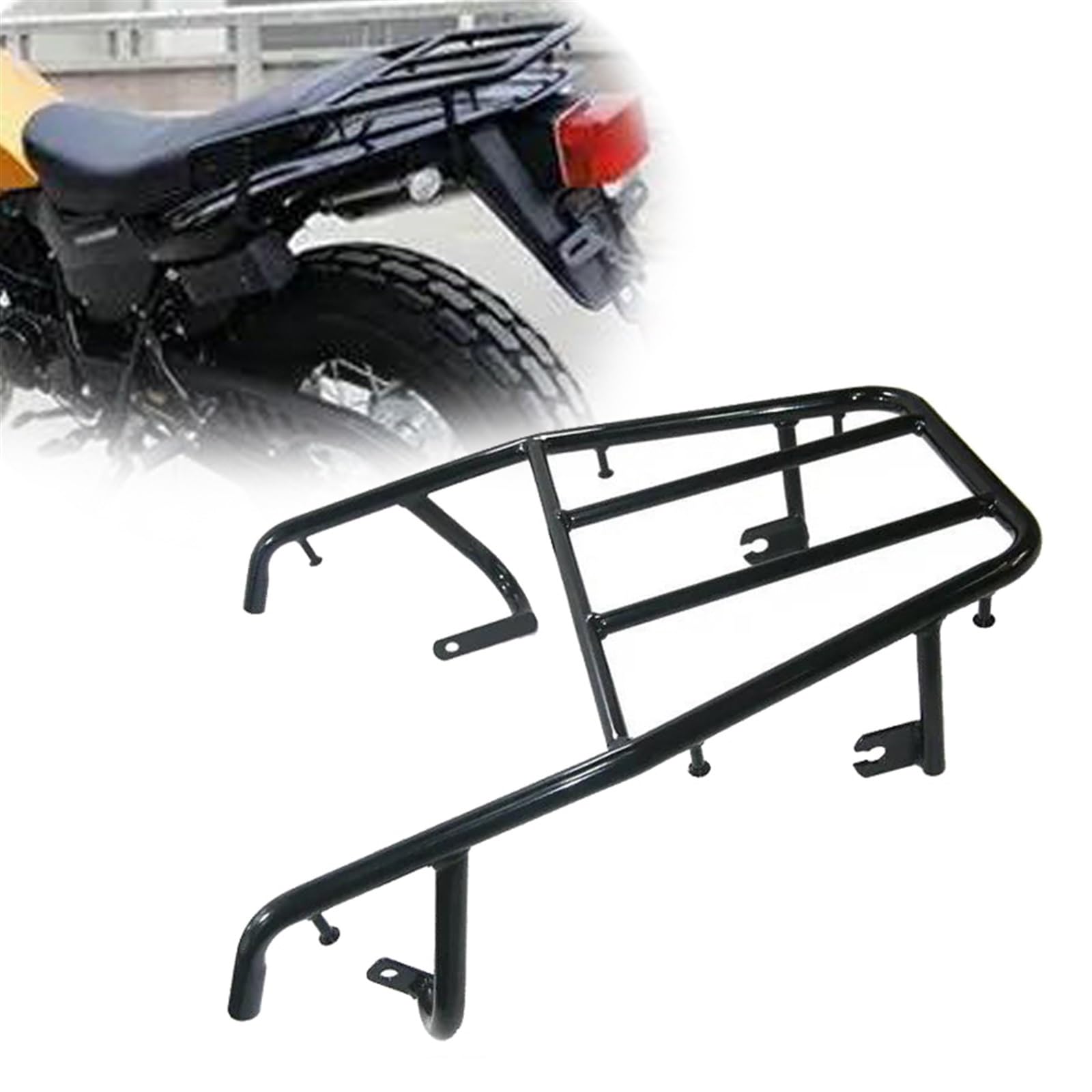 Support de porte-bagages arrière pour road trip en Yamaha TW200 Trailway 1987-2008