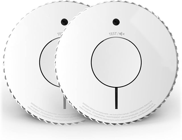 Fire Angel FA6120-INT-T2 Smoke Alarm Detector, White