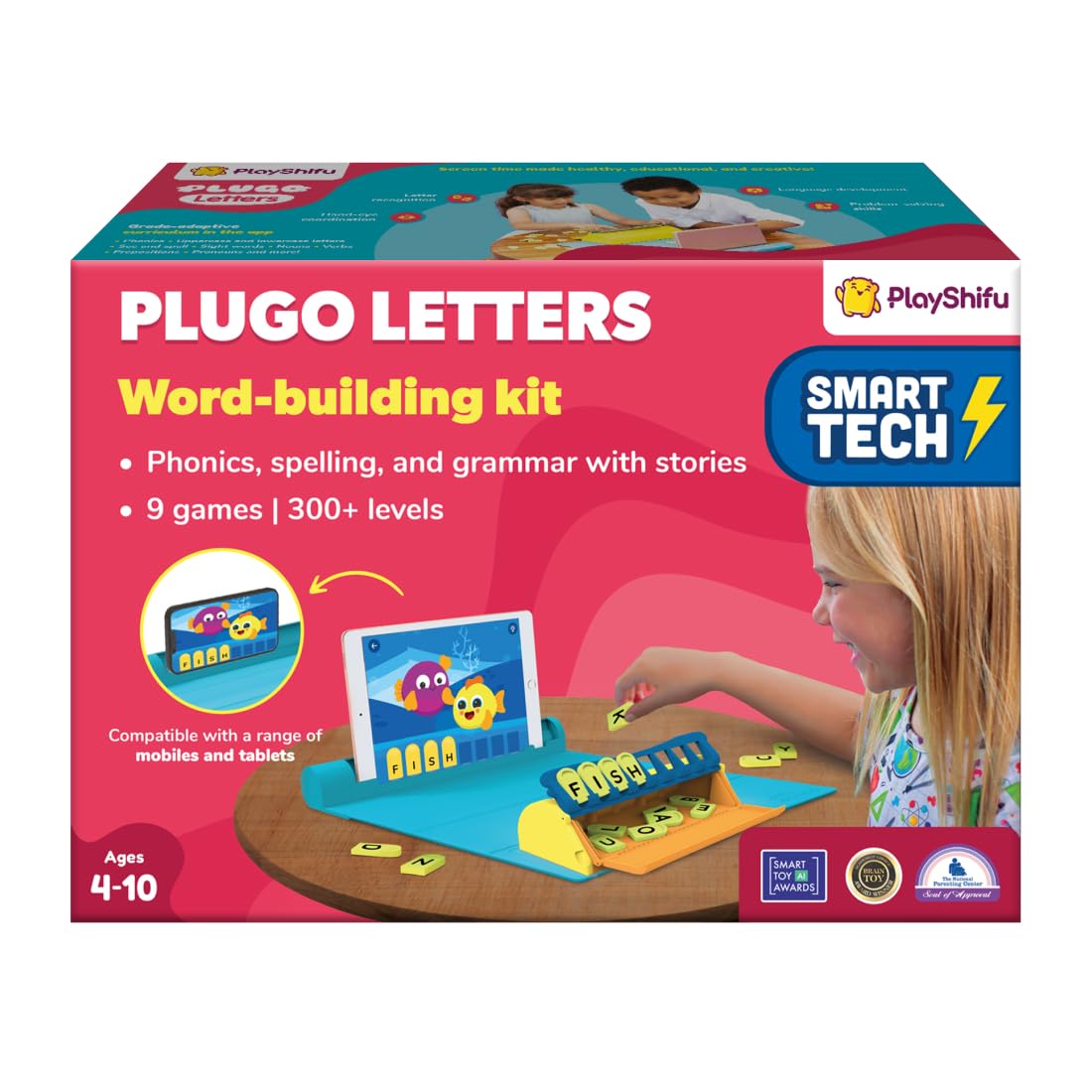 Shifu Plugo Letters - AR-Powered STEM Word Building Kit for Kids (4-10 Years) - Educational Spelling, Vocabulary and Grammar Game - Fun Interactive Learning Toy, Birthday Gift for Boys and Girls (B07YXF8XJH) Amazon Price History, Amazon Price Tracker