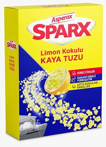 Asperox Sparx Limon Kokulu Bulaşık Makinesi Kaya Tuzu 1,5 Kg