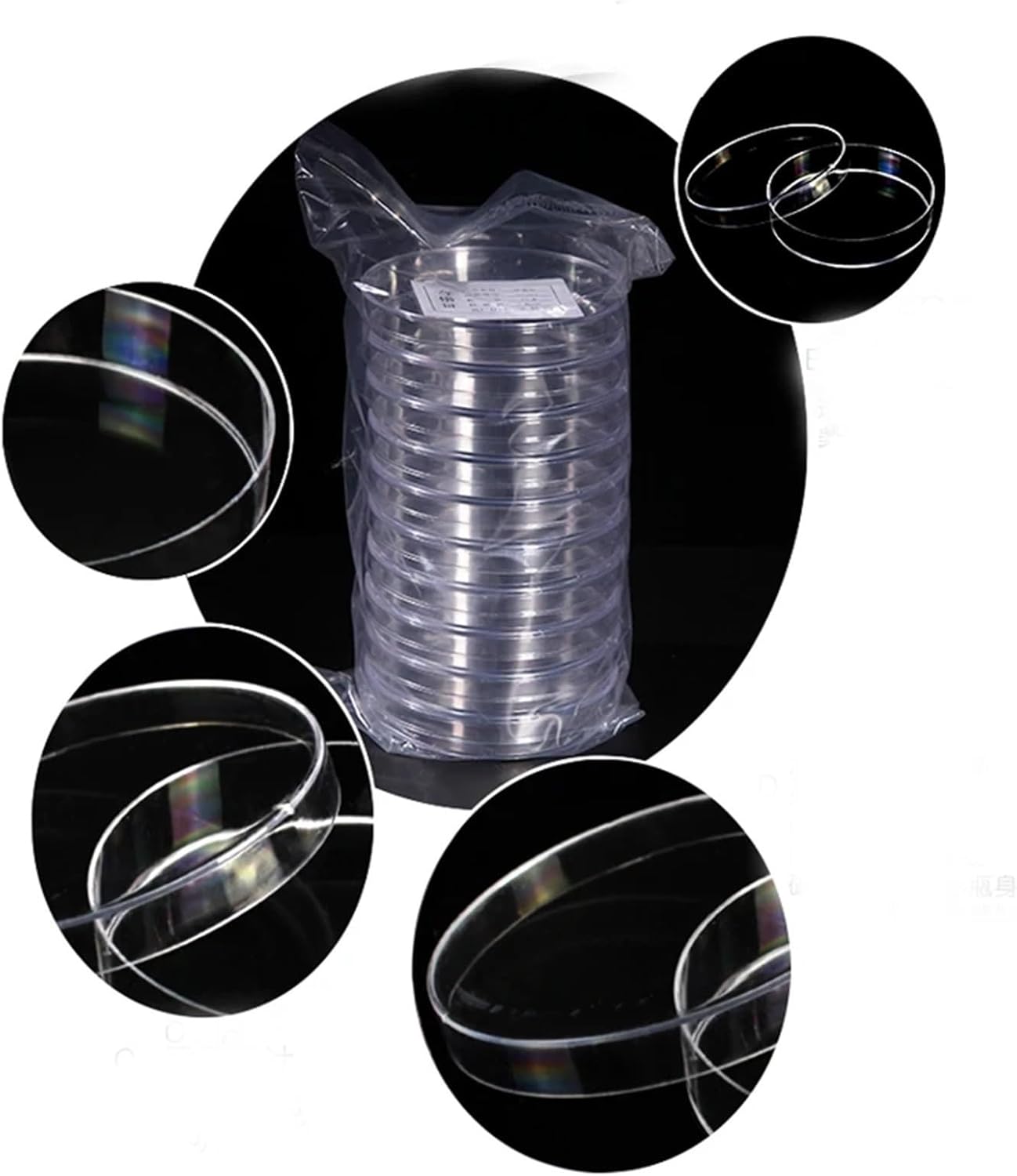20 pieces/pack 60mm Disposable Plastic Petri Dish Laboratory Equipment Culture Dish