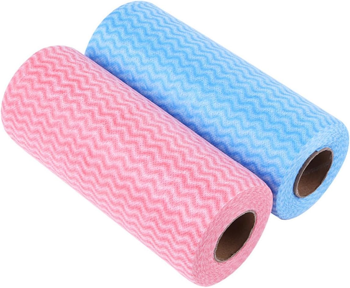 2pcs Disposable Kitchen Cleaning Wipe Cloth Nonwoven Multipurpose Red image 5