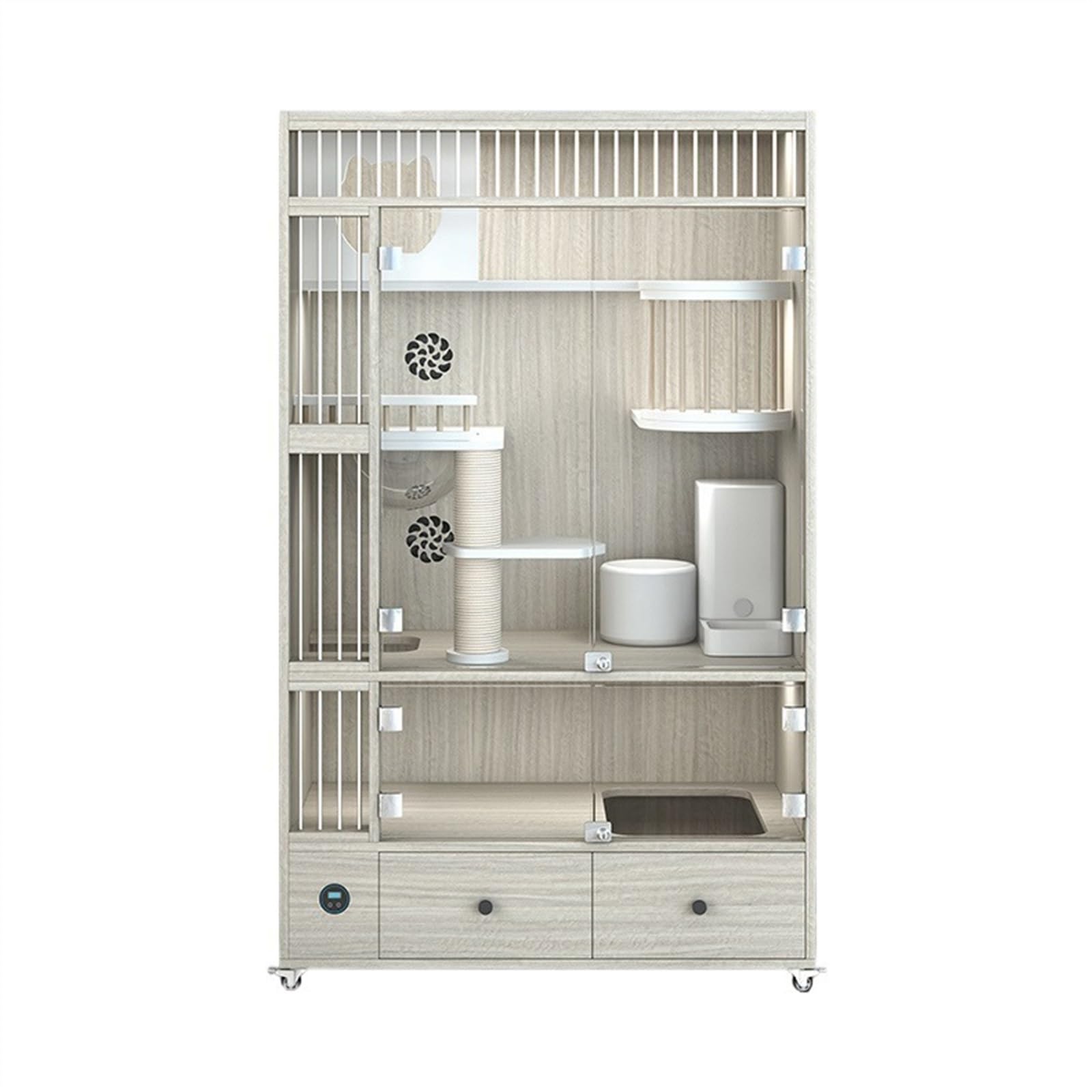 villa per gatti Gabinetto for interni for la casa in gabbia di legno for gatti, nido for personalizzato Per interni