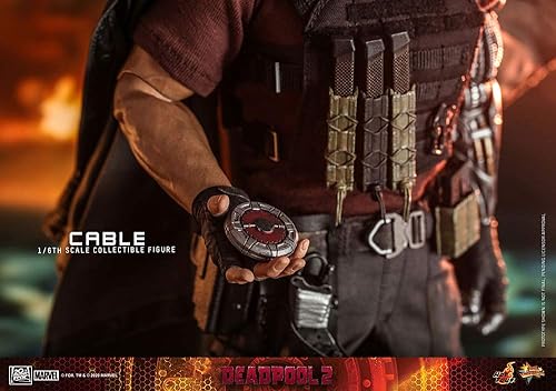 Miniatura 12 de Hot Toys Marvel Comics Deadpool - Figura coleccionable de 2 cables a escala 16