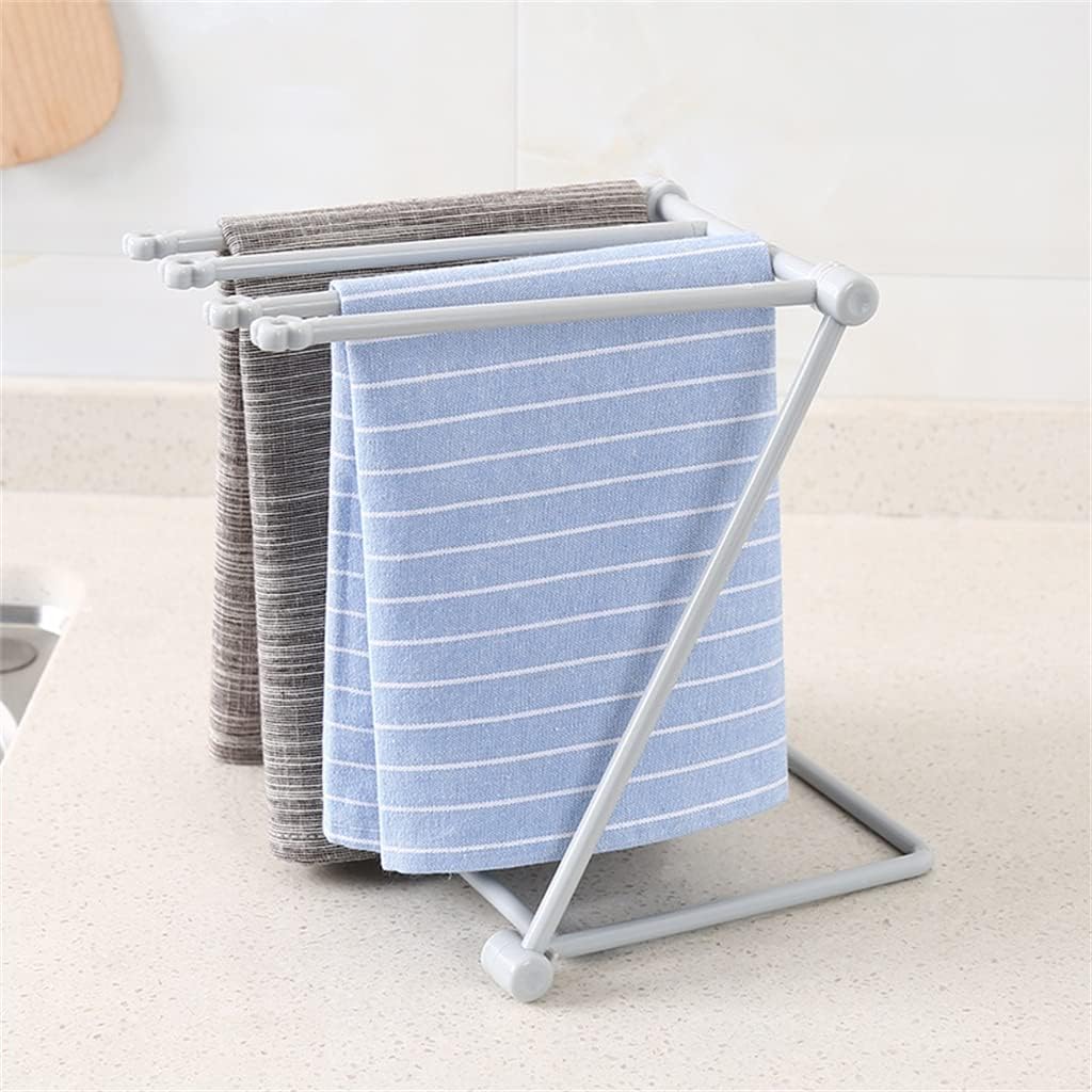 Kitchen Bathroom fold Storage Rack Cup Towel Holder Stand Toilet for Accessories Save Space
