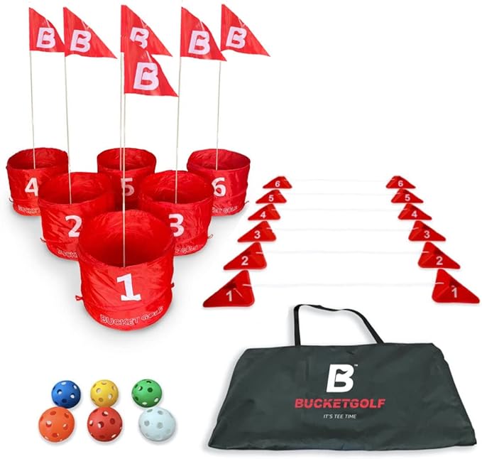Elevate Sports Bucket Golf The Ultimate Backyard Golf Game for Kids and
