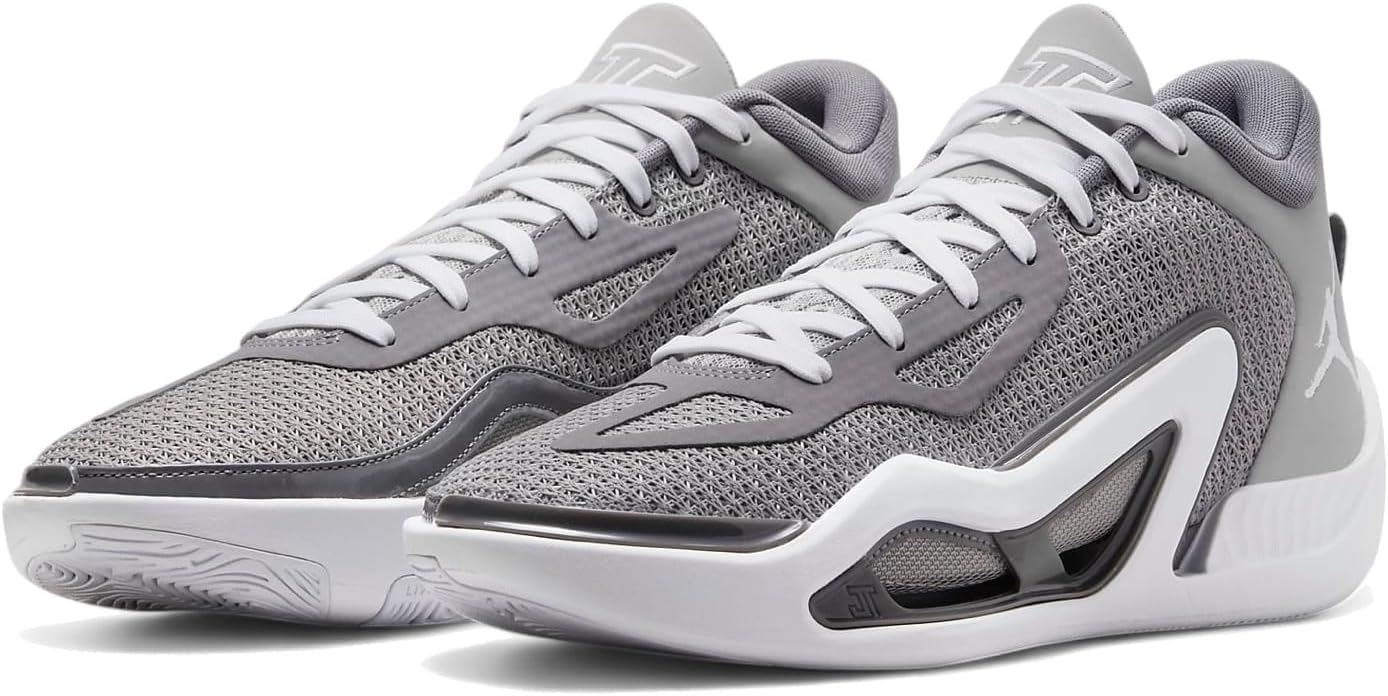 Nike DZ3330-002 Mens Basketball Shoes Jordan Tatum 1 "Home Team PF Bash Sneakers, Gray/White, 10.8 inches 27.5 cm, Domestic Authentic Product, medium grey/gun smoke/white
