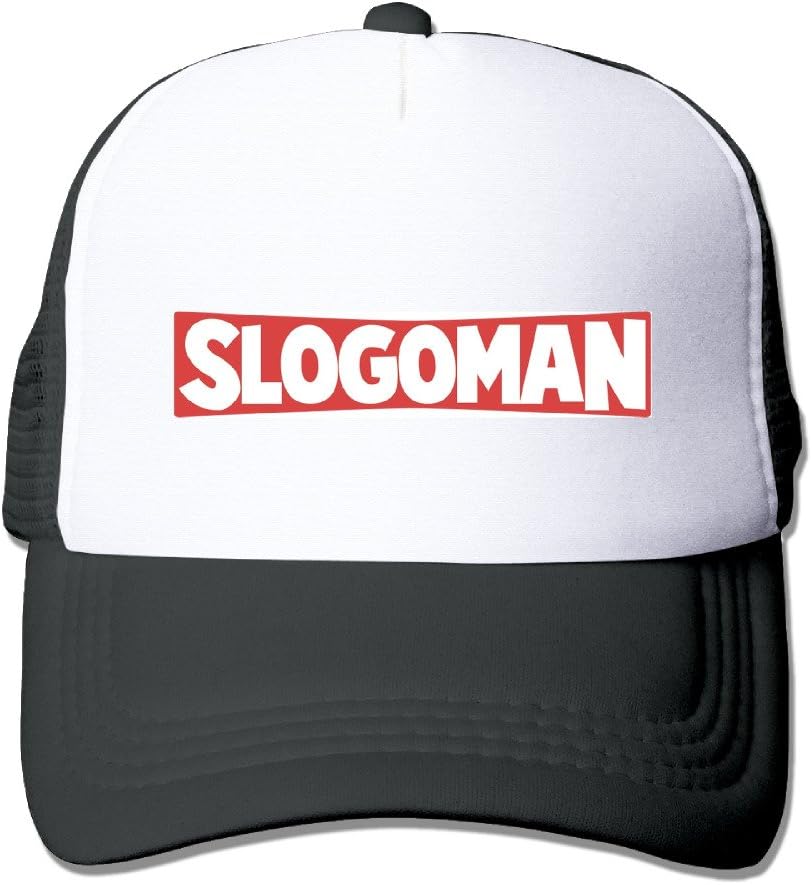 Slogoman Logo Letter Design Snapback Mesh Hats Caps Unisex Adjustable