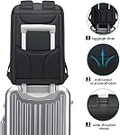 BANGE Anti Theft Business Backpack Fits 15.6 Inch Laptop,Smart Work Backpack with USB Charging Port for Office Work Airplane Business Travel