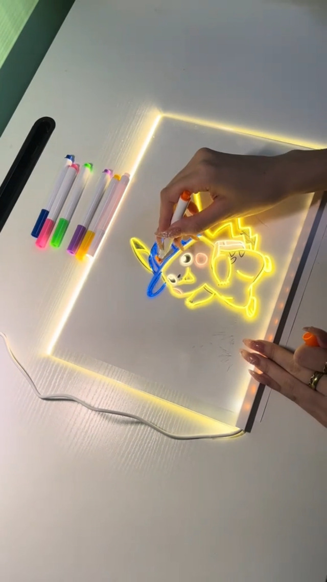 Tableau Acrylique Lumineuse LED,30 X 20cm Tableau Lumineux,Acrylique