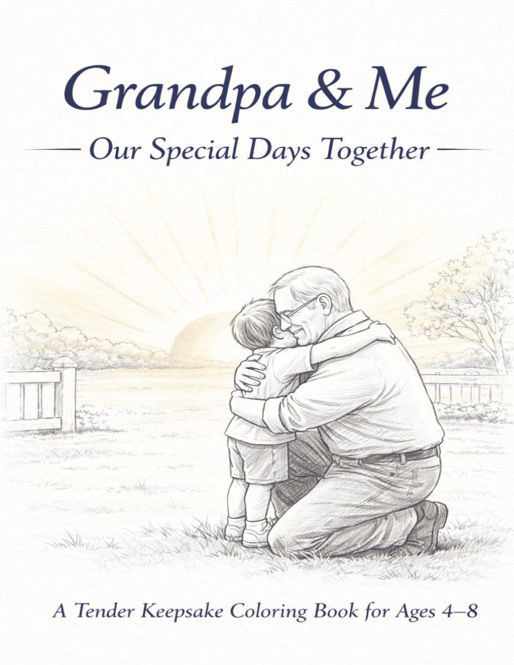 Grandpa & Me: A Tender Keepsake Coloring Book for Kids Ages 4–8 | A Heartwarming Gift from Grandchildren to Grandpa