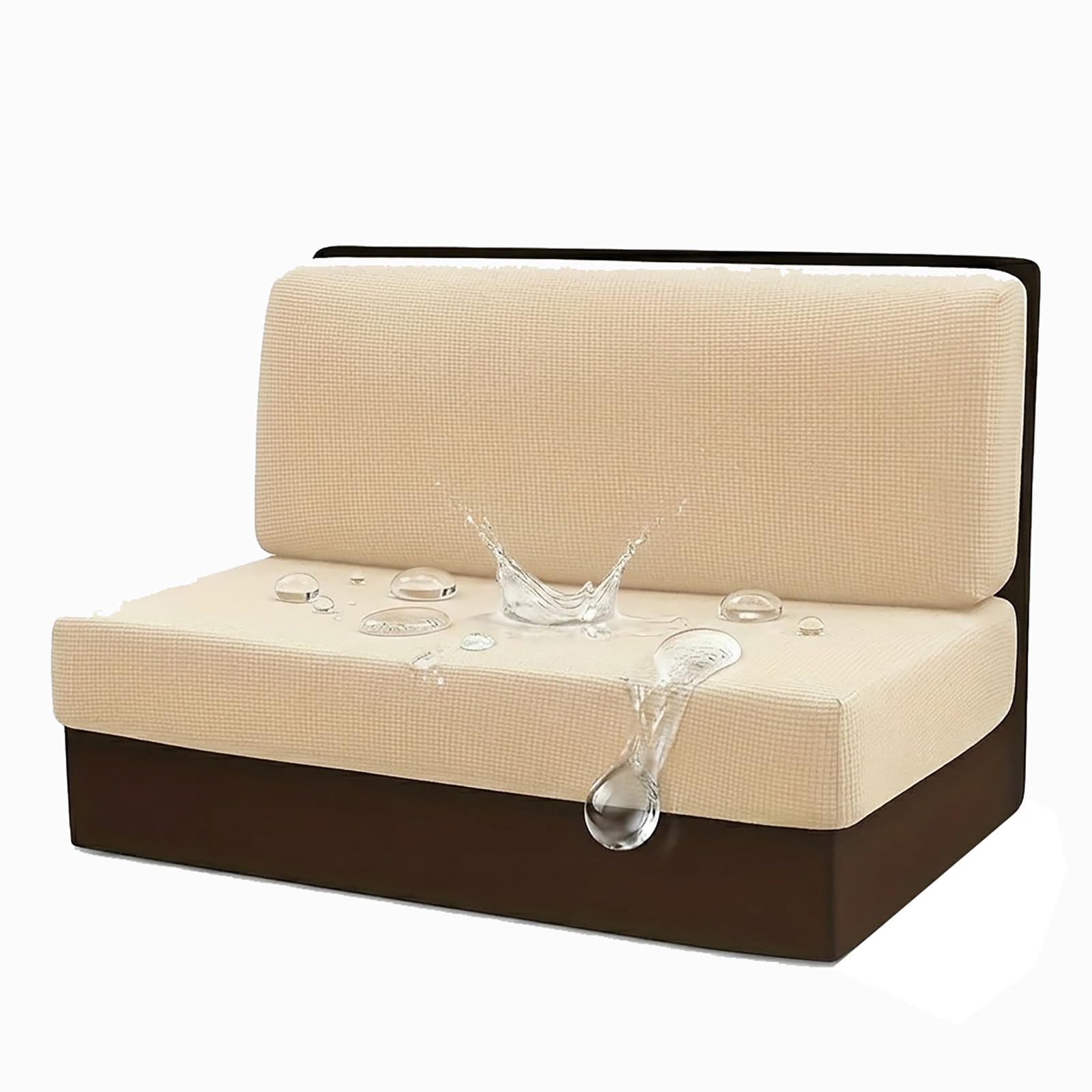 Mswborml Waterproof Camper Cushion Covers Dinette Booth 2 Piece