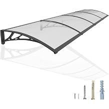 40x160in Window Door Awning One-Piece Seamless Overhang UV/Rainproof Canopy