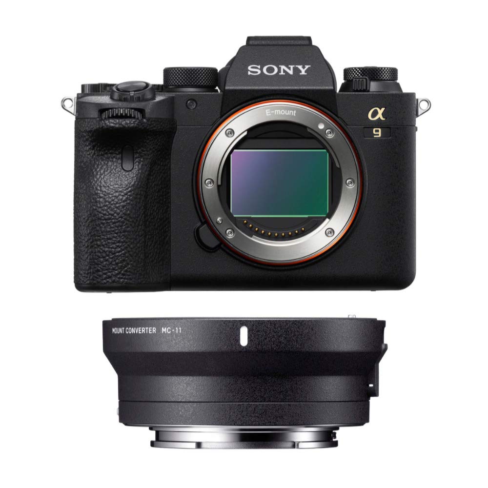 Sony Alpha a9 II Mirrorless Full Frame Digital Camera Body with Sigma MC-11 Lens Mount Converter (Canon EF to Sony E-Mount) Bundle (2 Items)