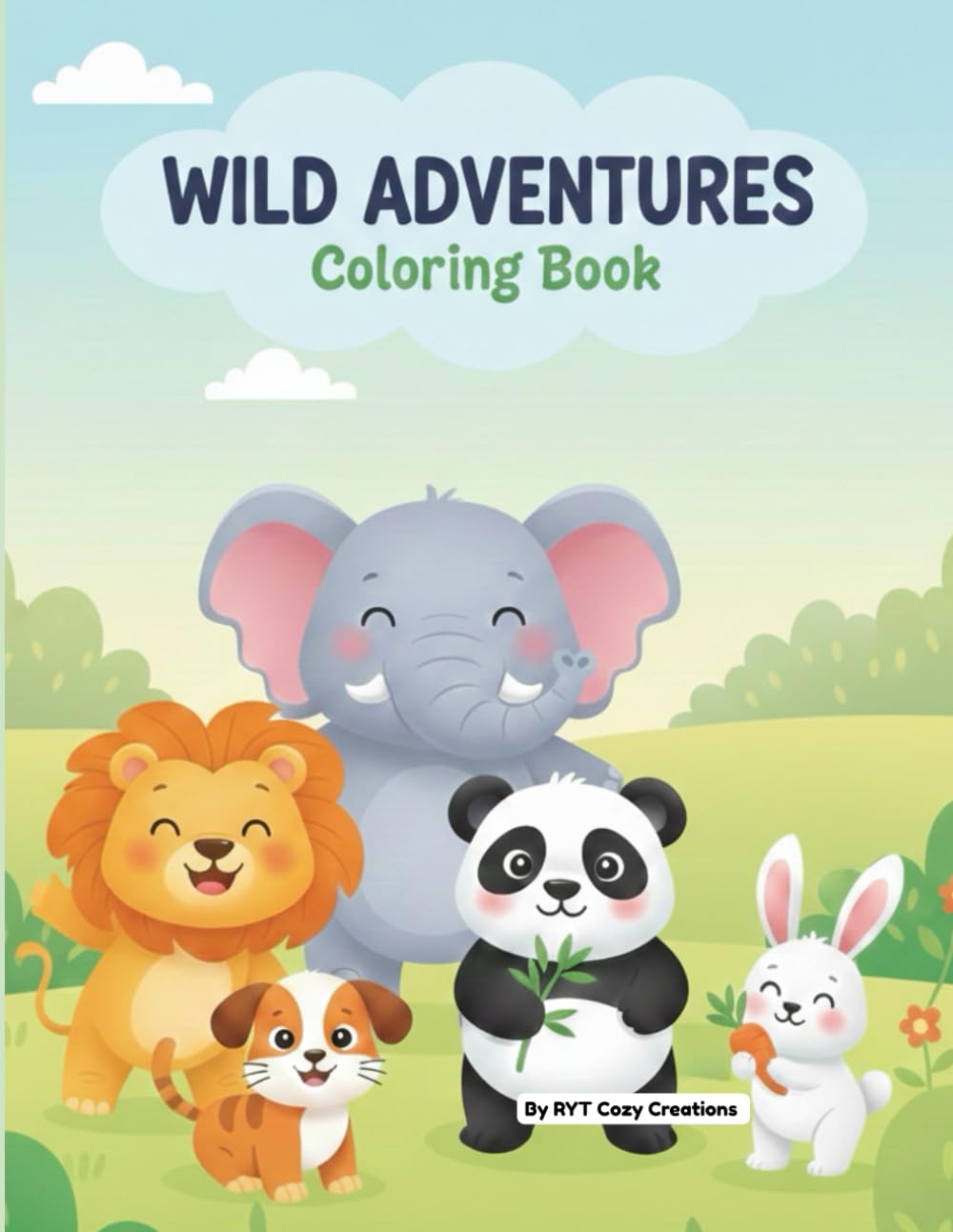 Animals Coloring Book for Kids: Simple Animal Coloring Pages for Little Hands