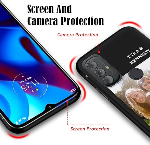 Miniatura 6 de Funda de teléfono con foto personalizada para Motorola Moto G Play 2023 con nombre de logotipo y texto personalizado, la mejor funda delgada y suave